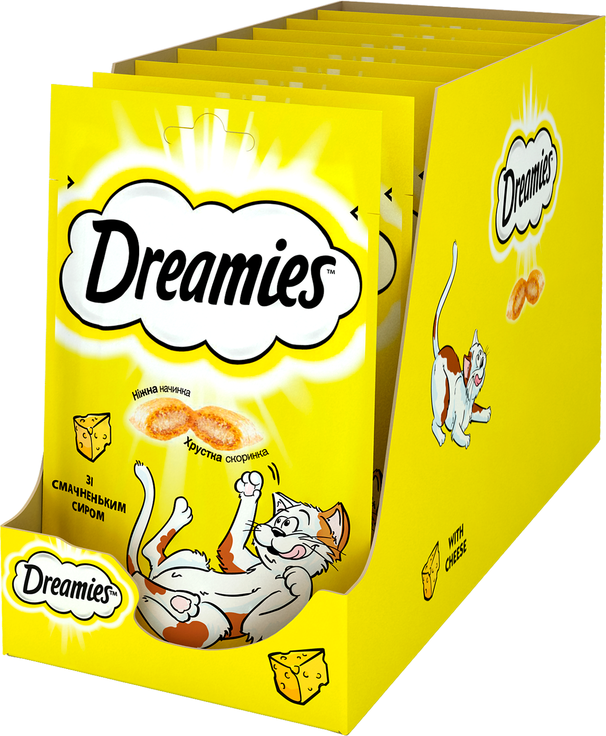 Акція на Лакомства Dreamies Cheese для кошек с сыром 6х60г (4008429037986) від Stylus