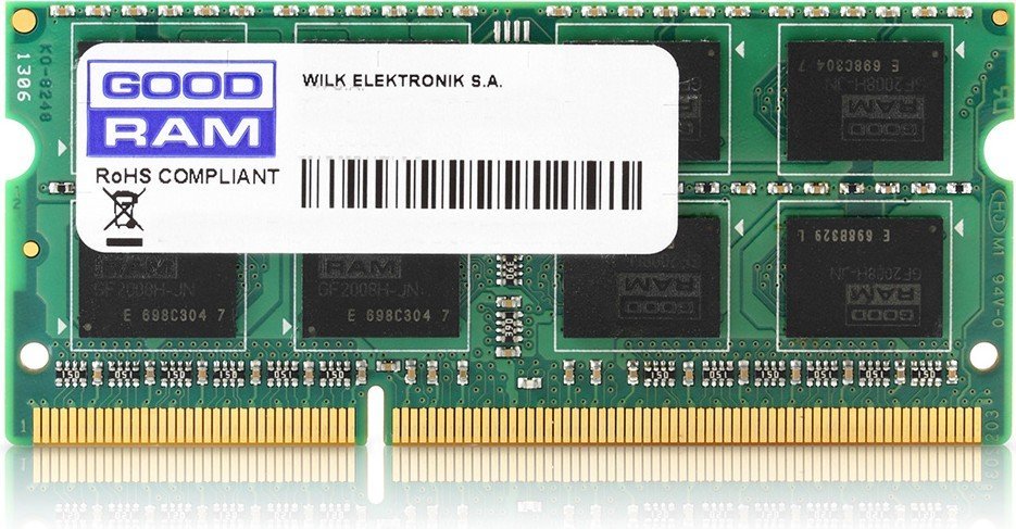 

Goodram 4 Gb SO-DIMM DDR3 1600 MHz (GR1600S364L11S/4G)