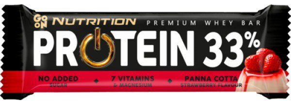 

Протеїнові батончики GoOn Nutrition Protein 33% Bar 25x50 g Panna Cotta Strawberry