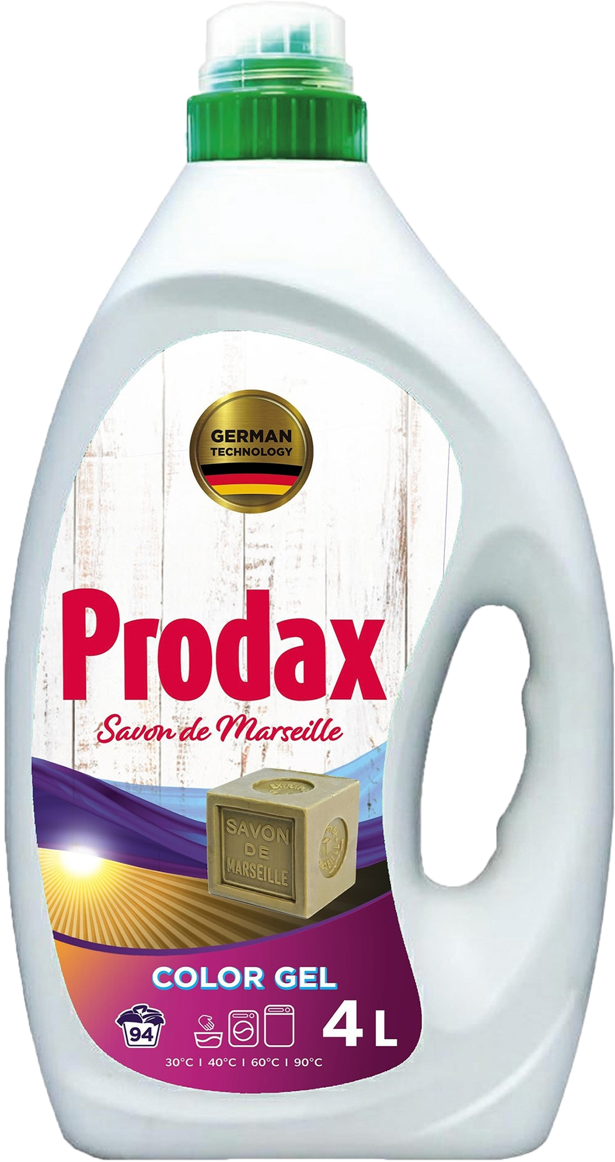 

Гель Prodax Color для прання кольорової білизни 4 л 100 циклів прання (4260145997801)