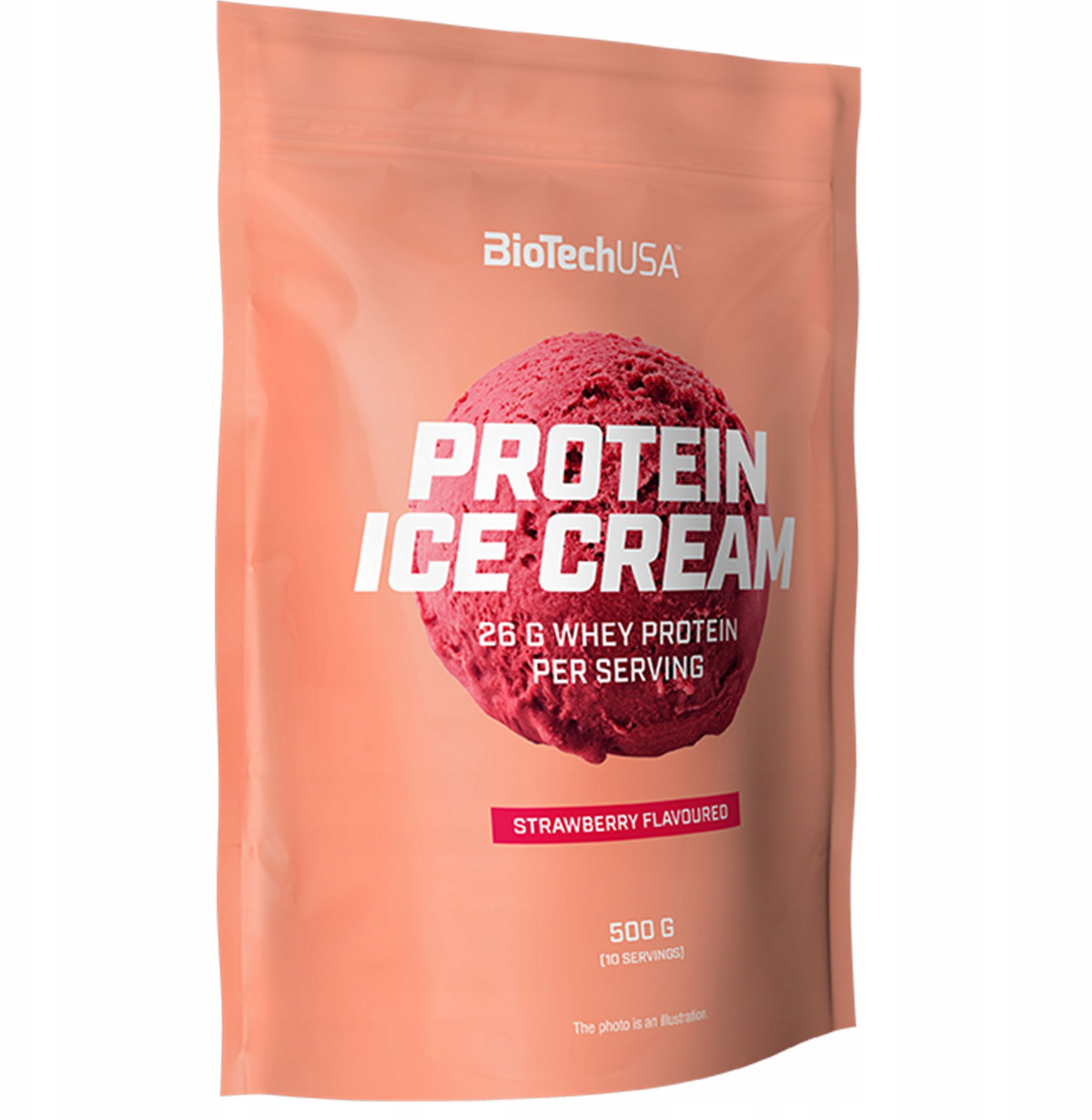 

Протеиновое мороженое BioTechUSA Protein Ice Cream 500 g /10 servings/ Strawberry