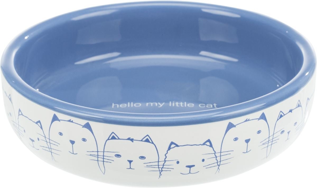 Акція на Миска Trixie для кішок коротконосі порід 0.3 л 15 см блакитна (4011905247700) від Y.UA