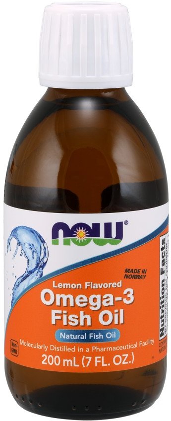 

Now Foods OMEGA-3 Fish Oil 200 Ml (7 OZ) Lemon Омега-3 Рыбий жир