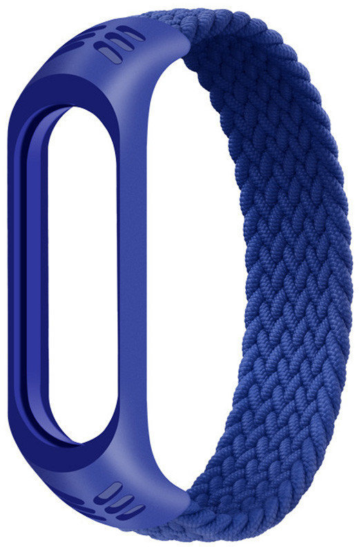 

Fashion Braided Solo Loop (M) Blue for Xiaomi Mi Smart Band 3/4/5/6