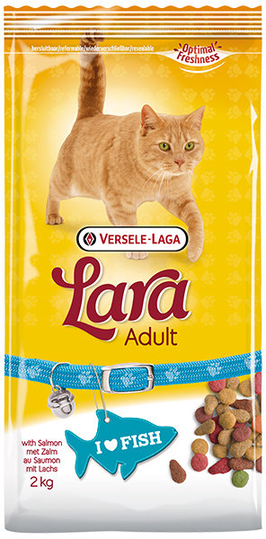 Акція на Сухий корм Lara Adult with Salmon для котів преміум 2 кг (410738) від Y.UA