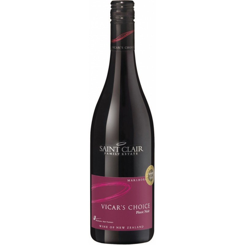 

Вино Saint Clair Pinot Noir Vicar's Choice (0,75 л) (BW2566)