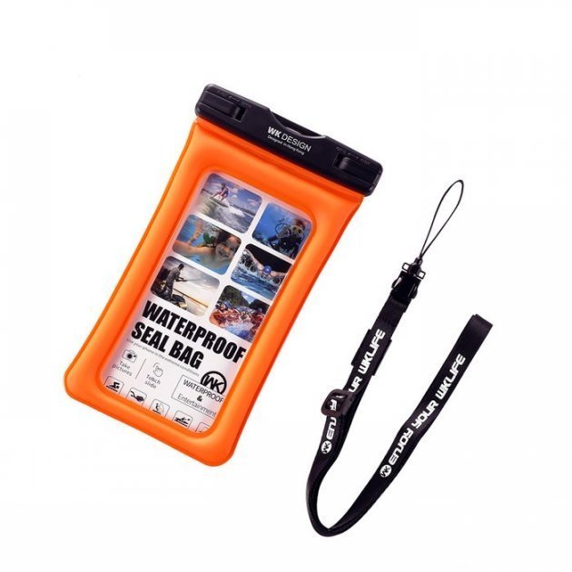 

Wk Ledive Waterproof Bag Orange 6.7" (WT-Q01-OR)