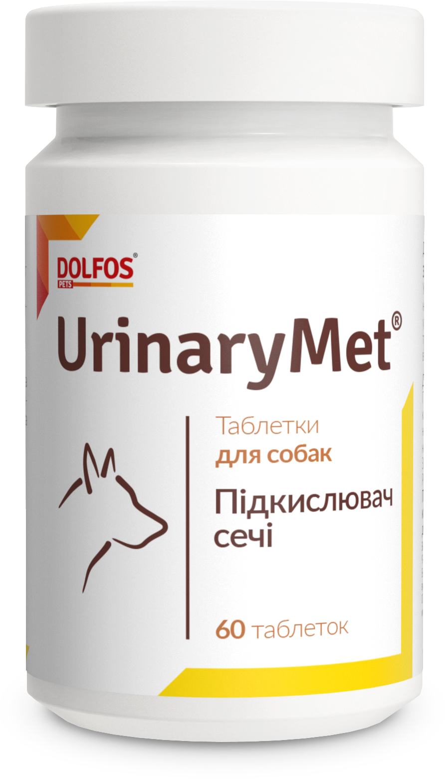 Акція на Витаминно-минеральный комплекс Dolfos UrinoMet Уриномет регулятор кислотности мочи у собак 60 табл. (912-60) від Stylus