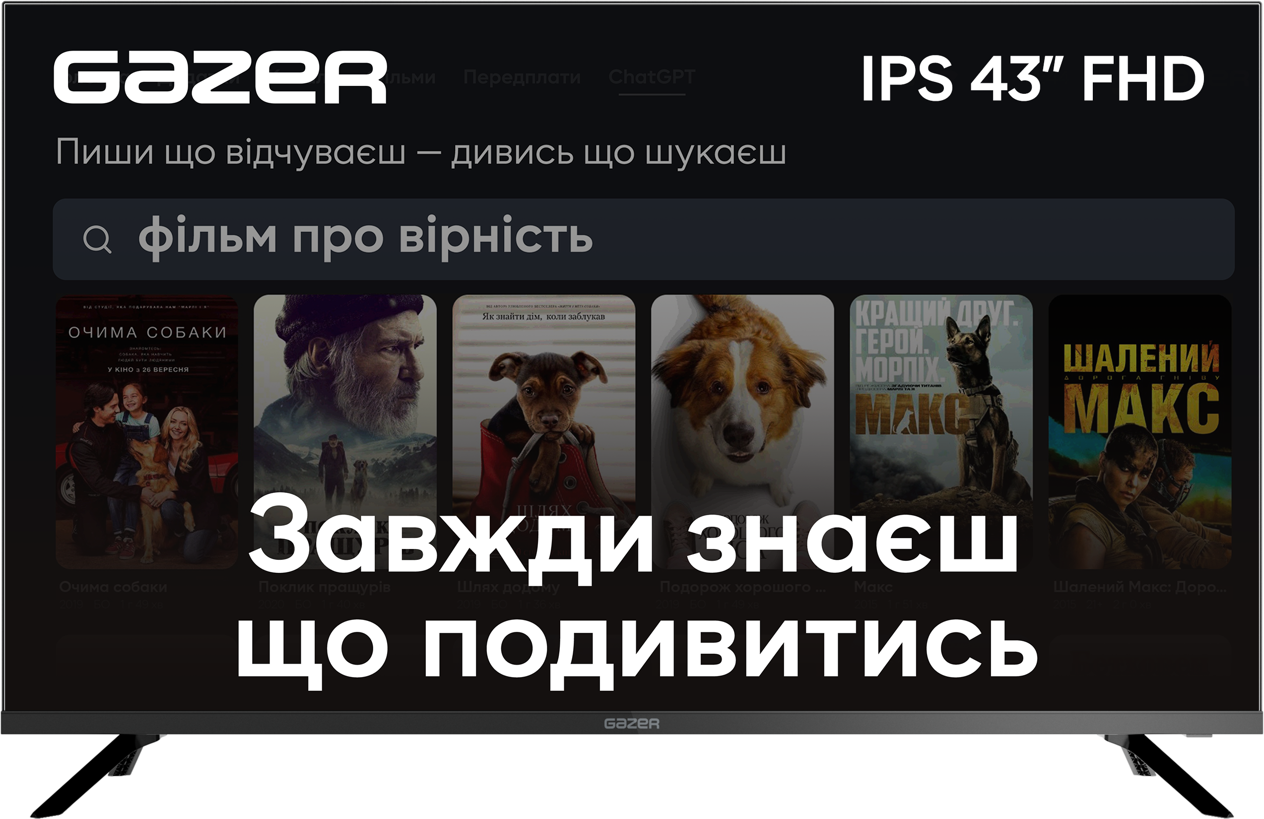 Акція на Gazer TV43-FN1 від Stylus