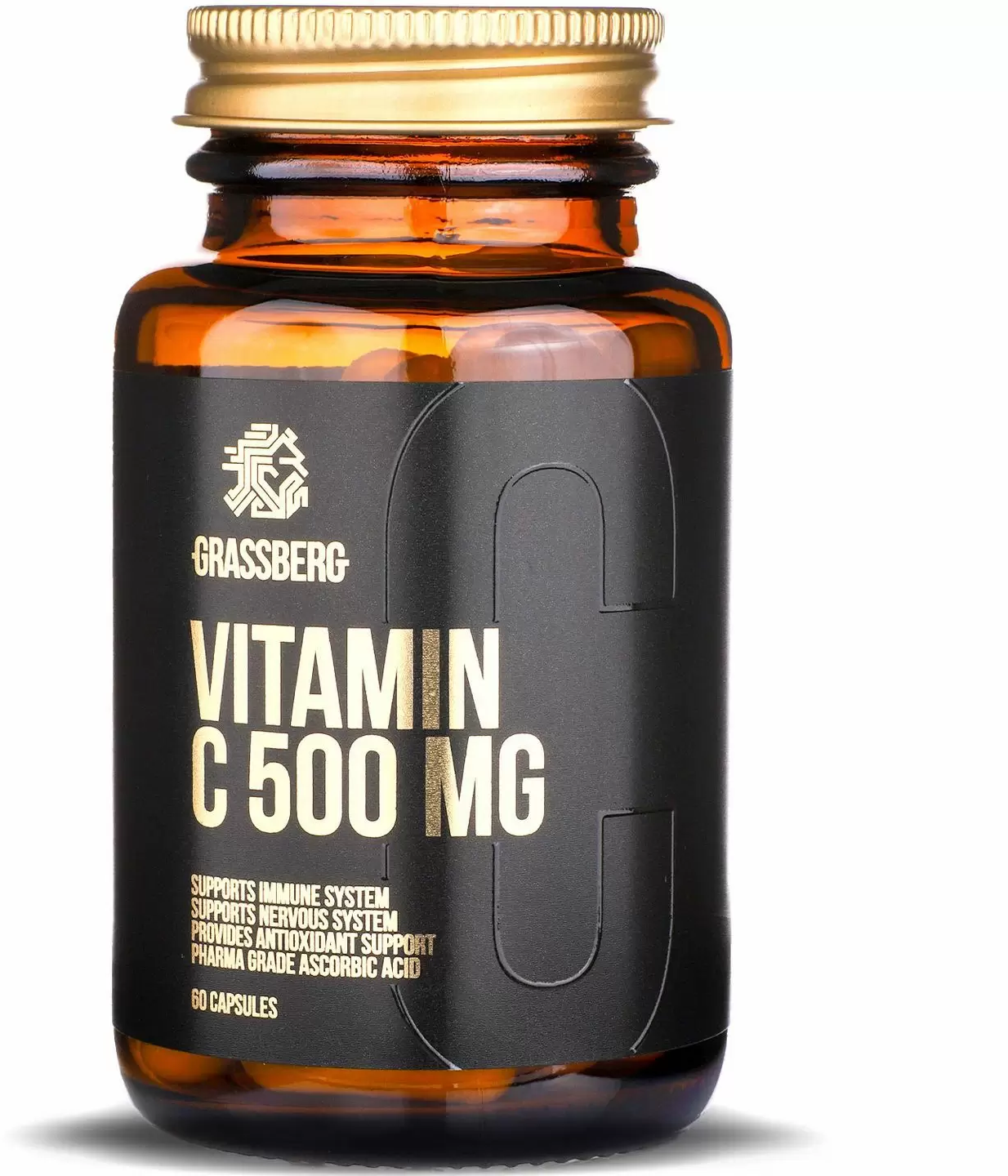 

Grassberg Vitamin C 500 mg Вітамін С 60 капсул