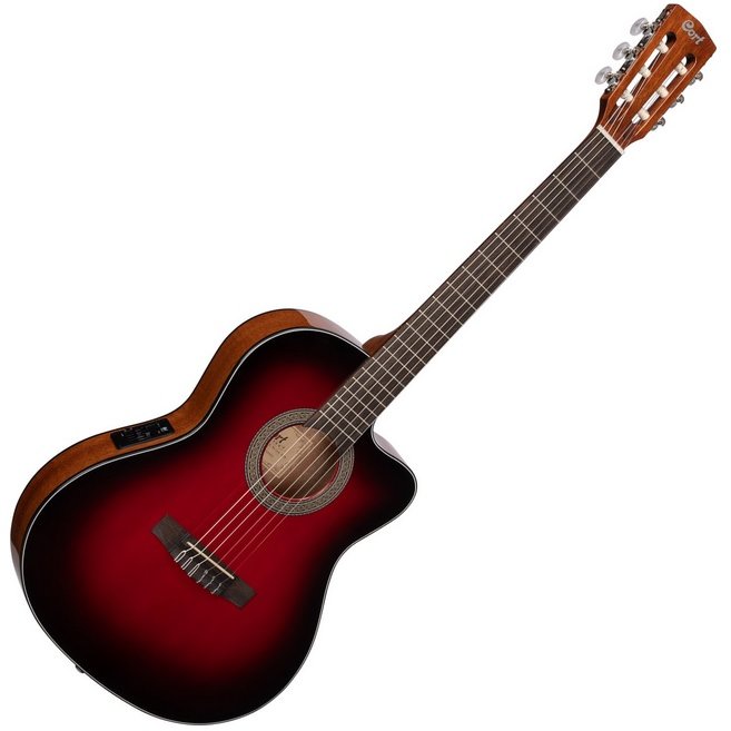 

Класична гітара Cort Jade E Nylon (Burgundy Red Burst)