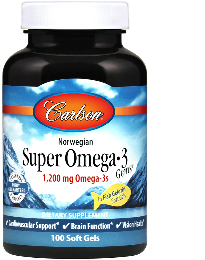Акція на Carlson Labs Super Omega-3 Gems Fish Gel 100 Soft Gels Супер Омега-3 від Stylus