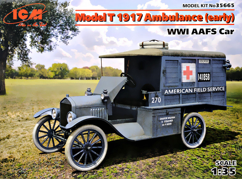 

Американский автомобиль Icm скорой помощи Модель T 1917 года (ранняя)