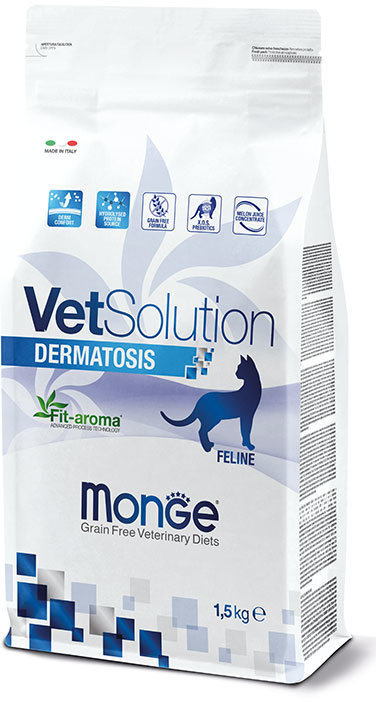 Акція на Сухой корм Monge VetSolution Dermatosis feline для кошек при дерматитах 1.5 кг (8009470081559) від Stylus