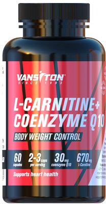 

Vansiton L-Carnitine + Coenzyme Q-10 670 mg 60 Capsules