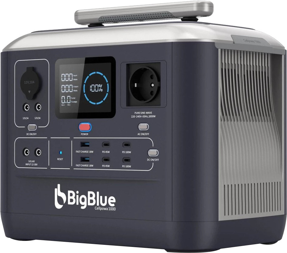 

Зарядная станция BigBlue CP1000 1000W/ 1075 Вт/ч / LiFePO4
