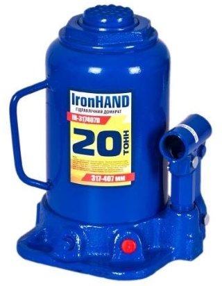 

Гидравлический бутылочный домкрат Iron Hand IH-317407D
