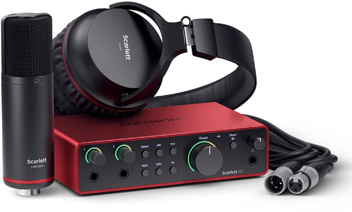 

Комплект для звукозапису Focusrite Scarlett 2i2 Studio 4th Gen