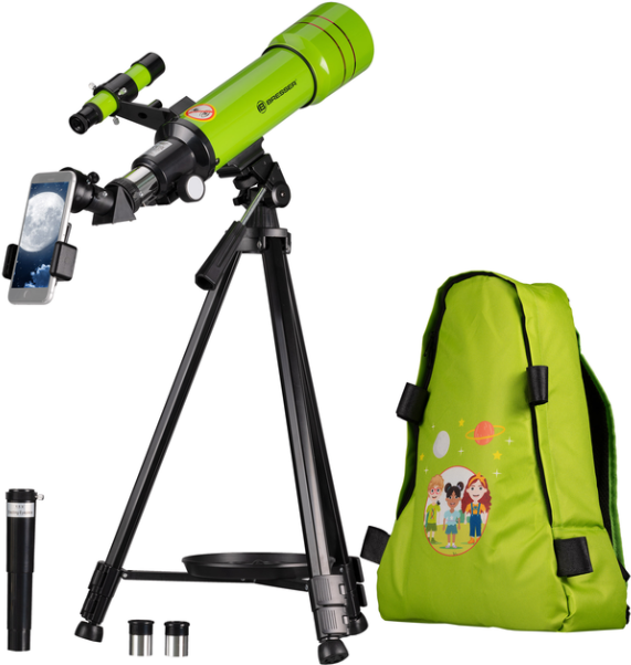 Акція на Bresser Junior 70/400 Green с адаптером для смартфона + рюкзак (8850610B4K) (930418) від Stylus