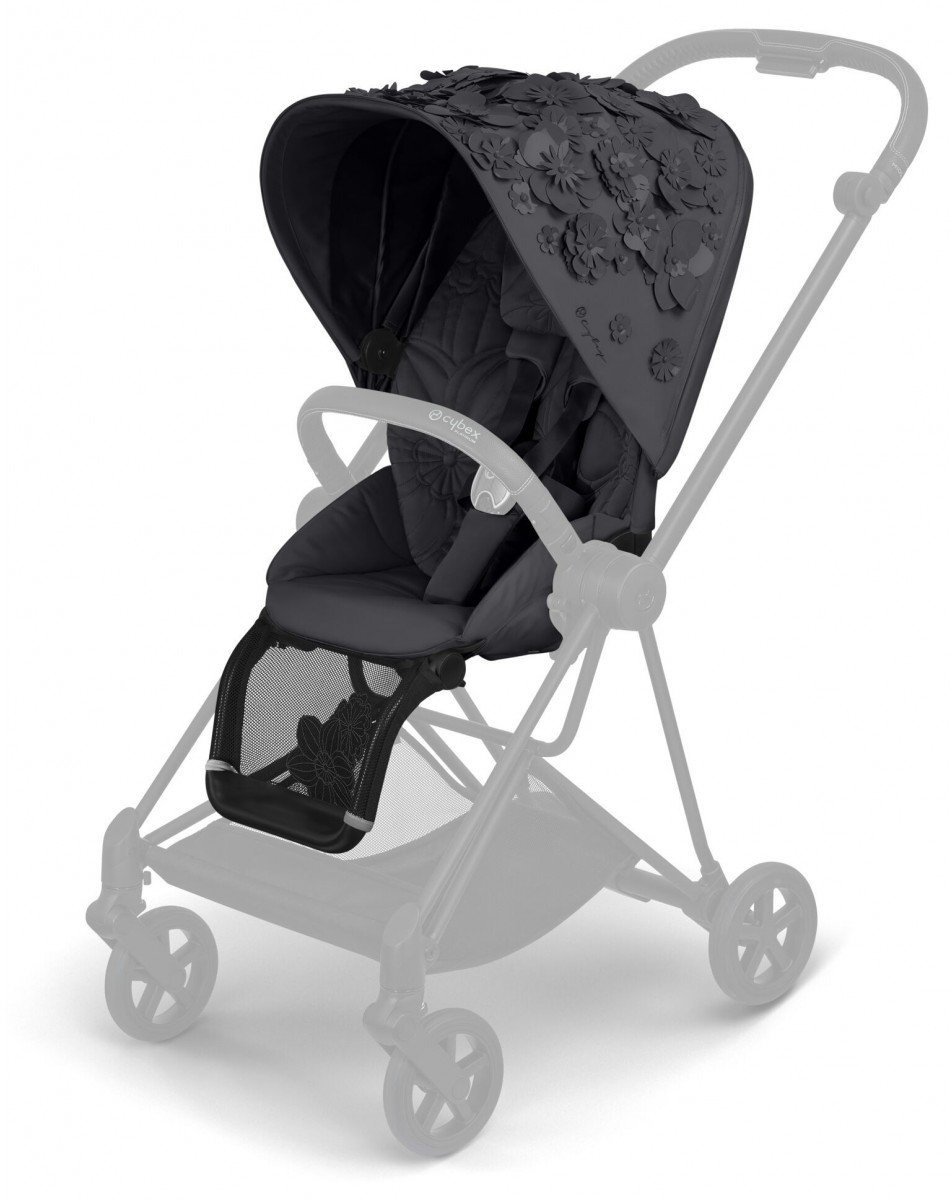 

Чохол тканинний Cybex для прогулянкового блоку Mios Simply Flowers Grey dark grey