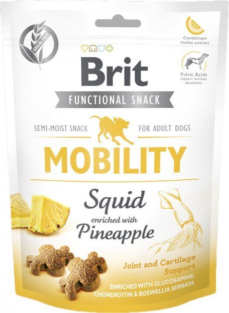 

Лакомство Brit Care Mobility для собак с кальмаром и ананасом 150г (8595602539932)