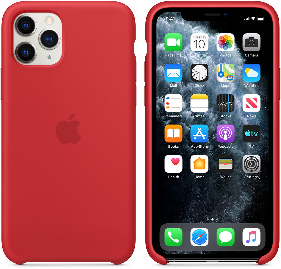 

Apple Silicone Case (PRODUCT) Red (MWYH2) for iPhone 11 Pro