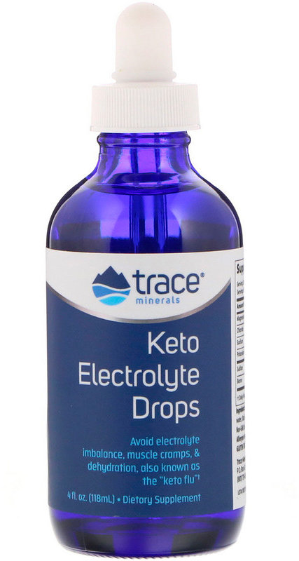 

Trace Minerals Research, Keto Electrolyte Drops, 4 fl oz (118 ml) (TMR-00449)