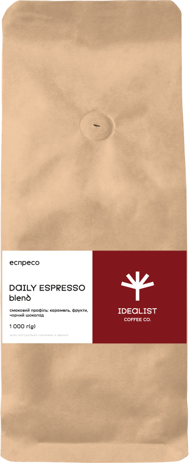 Акція на Кава Idealist Coffee Co Daily Espresso бленд у зернах 1000 г від Y.UA