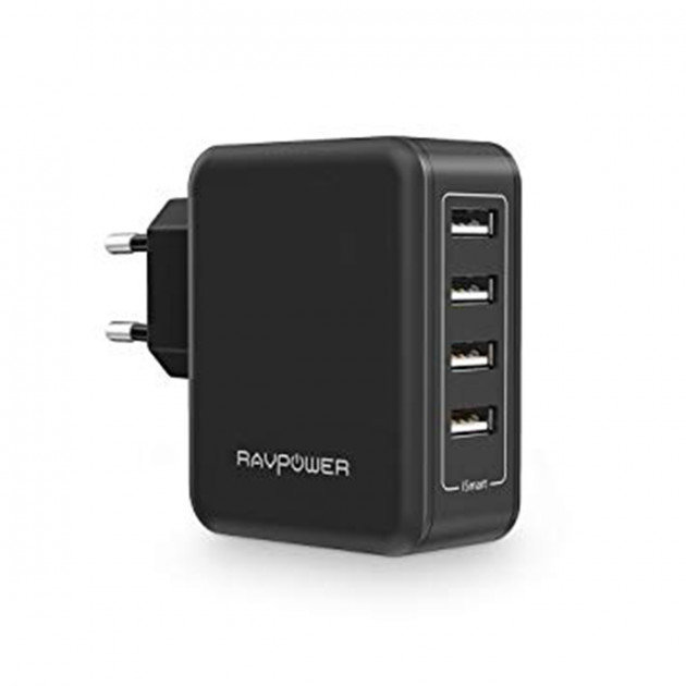 

RavPower Usb Wall Charger 4xUSB 40W Black (RP-PC026BK)