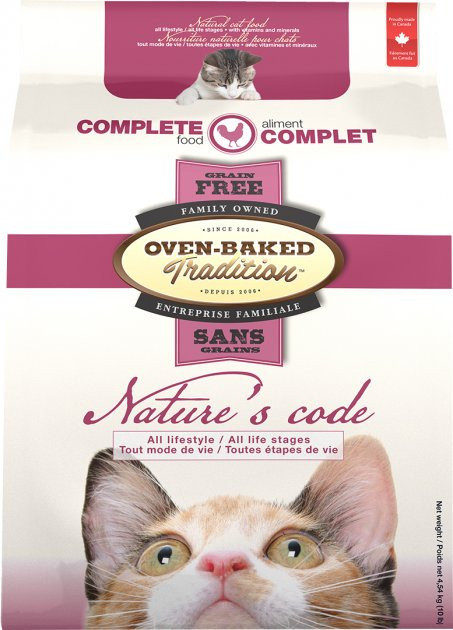 

Сухий корм для котів Oven-Baked Nature's Code з куркою 2.27 кг (9623-5)