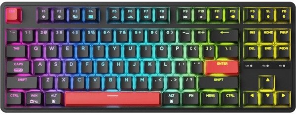 Акція на Keychron C3 Pro 87Key, K Pro Red, USB-A, QMK, Hot-swap, EN/UKR, RGB, Black (C3PH1_KEYCHRON) від Stylus