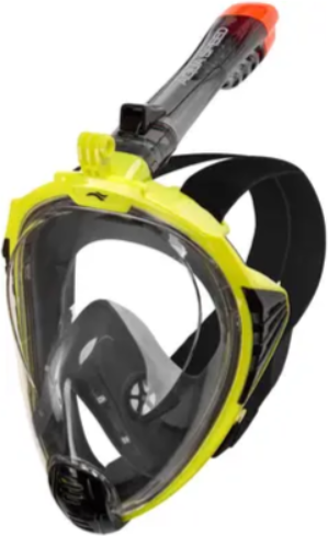 Акція на Полнолицевая маска Aqua Speed Drift 9942 черный, желтый Уни L/XL (249-38) від Stylus