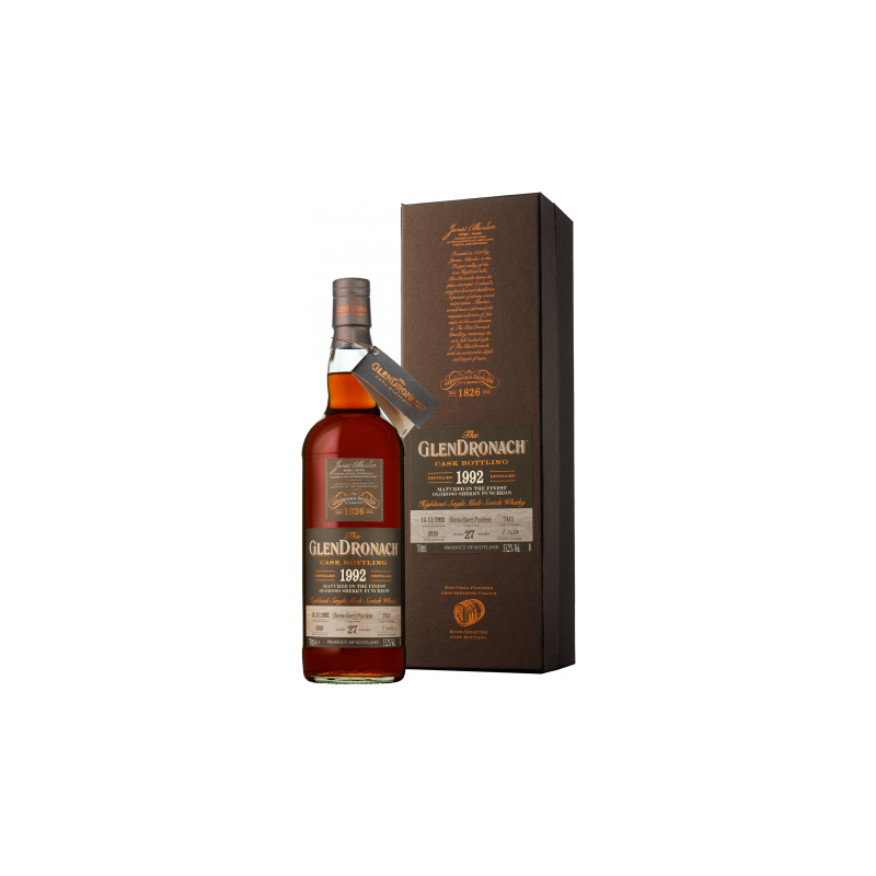 

Виски Glendronach Glendronach 27yo 7411 Cb Batch 18, gift box (0,7 л.) (BW95897)