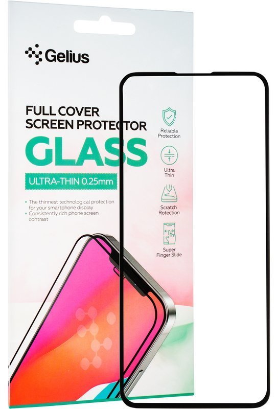 

Gelius Tempered Glass Full Cover Ultra Thin 0.25mm Black for Oppo A76