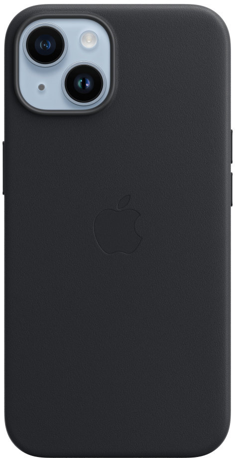 

Apple for iPhone 14 Leather Case with MagSafe Midnight (MPP43)