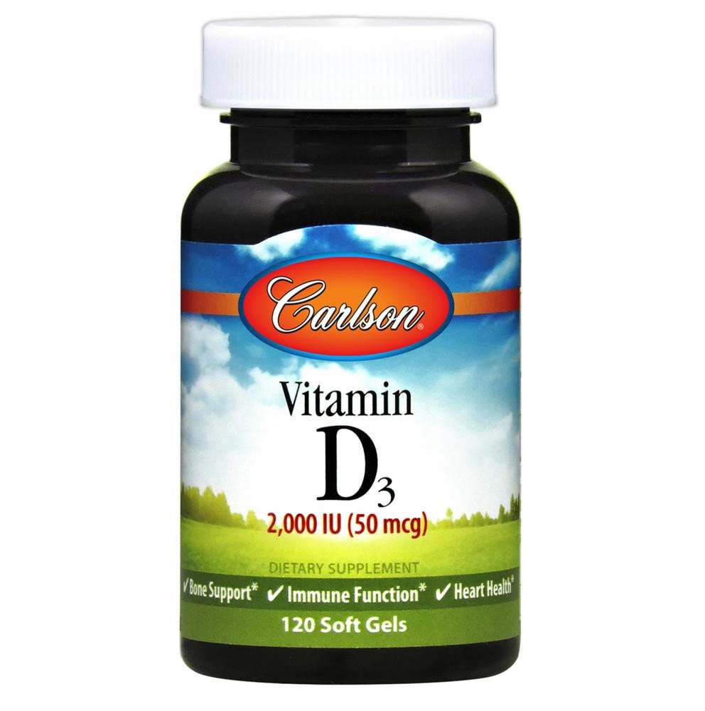 

Carlson Labs Vitamin D3 2,000 Iu 120 Soft Gels (CAR-01461)