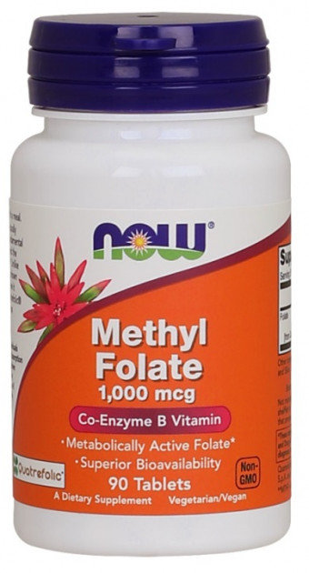 

Now Foods Methyl Folate 1,000 mcg 90 Tabs Метілфолат