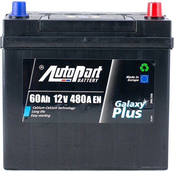 

Автомобільний акумулятор AutoPart 60 Ah/12V Euro Autopart Plus (0)