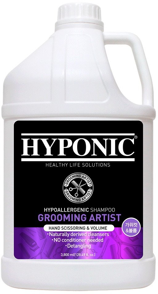 Акція на Шампунь для собак для ручної стрижки та об'єму Hyponic Grooming Artist Shampoo Hand Scissoring & Volume 3.8 л від Y.UA