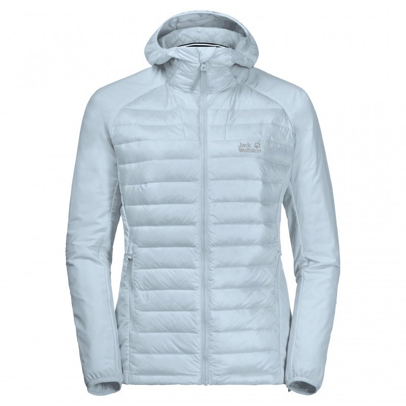 

Пуховик Jack Wolfskin Jwp Hybrid W 1205521-1243 40 светло-голубой демисезонный с капюшоном