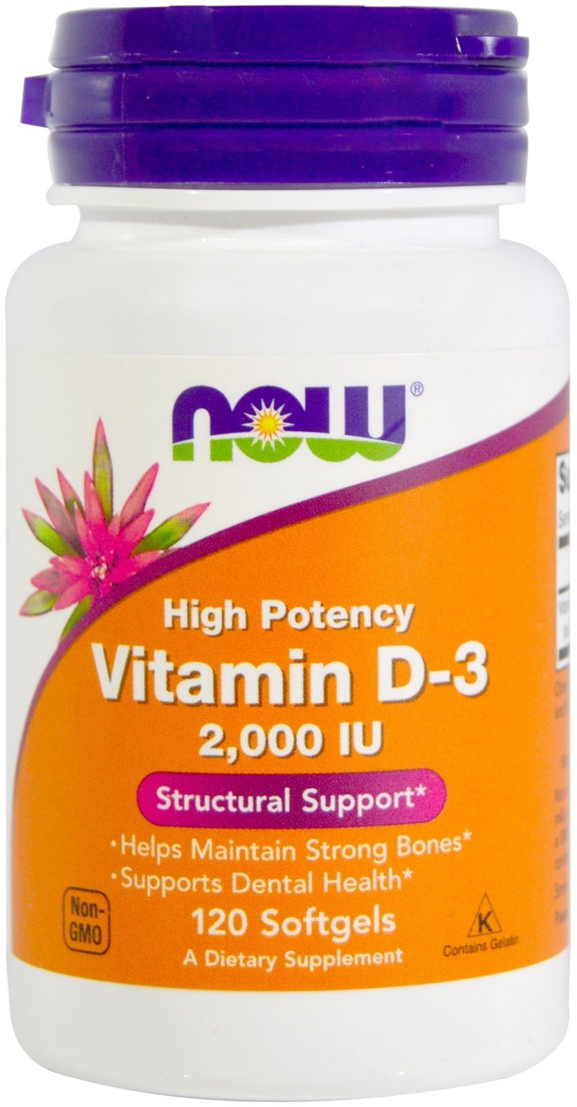 

Now Foods Vitamin D-3 2,000 120 caps