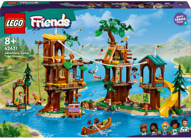 Акція на Конструктор Lego Friends Домик на дереве в приключенческом лагере (42631) від Stylus