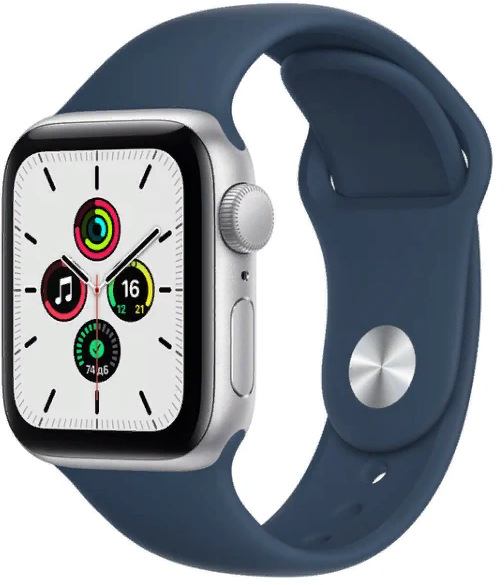 Акция на Apple Watch Se 40mm GPS+LTE Silver Aluminum Case with Abyss Blue Sport Band (MKQL3) от Stylus