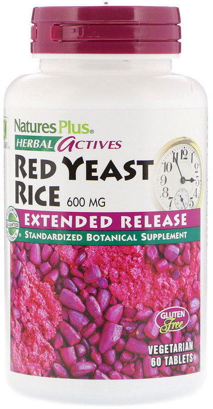 

Natures Plus Herbal Actives Red Yeast Rice 60 tabs Червоний дріжджовий рис