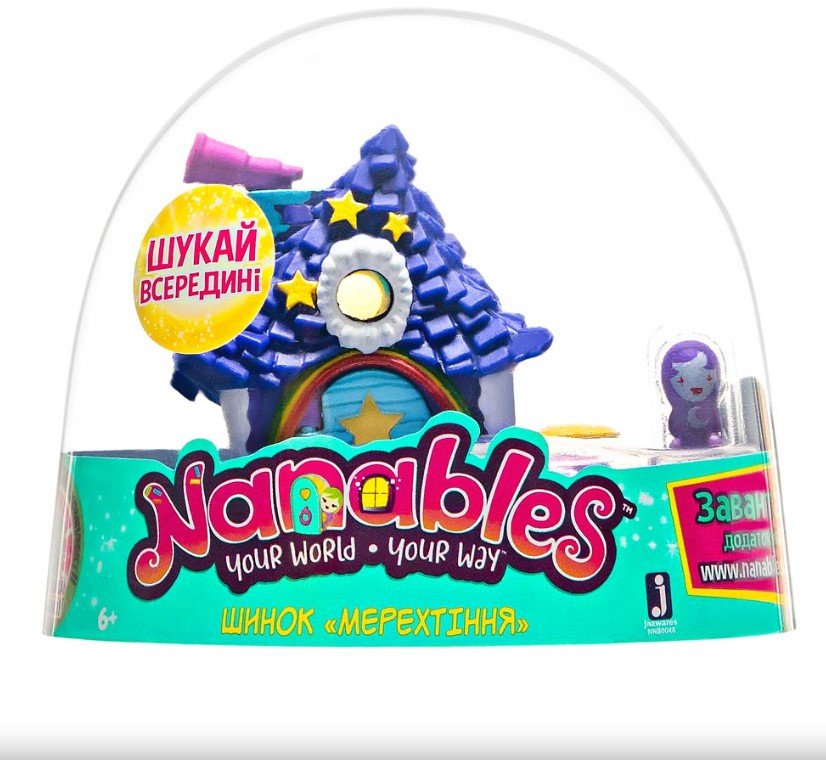 

Игровая фигурка Nanables Jazwares Small House Радужный путь Шинок Мерцание 8 см (NNB0048)