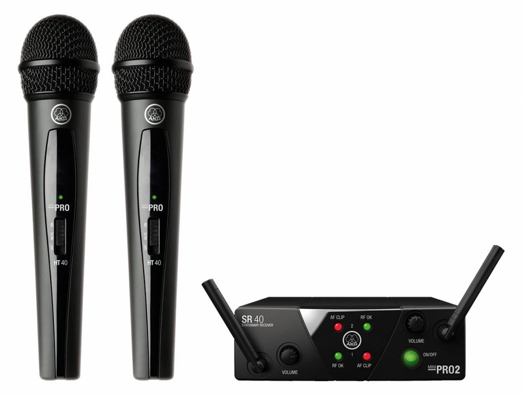 Акція на Вокальная радиосистема Akg WMS40 Mini2 Vocal Set Bd US45A/C EU/US/UK (225204) від Stylus