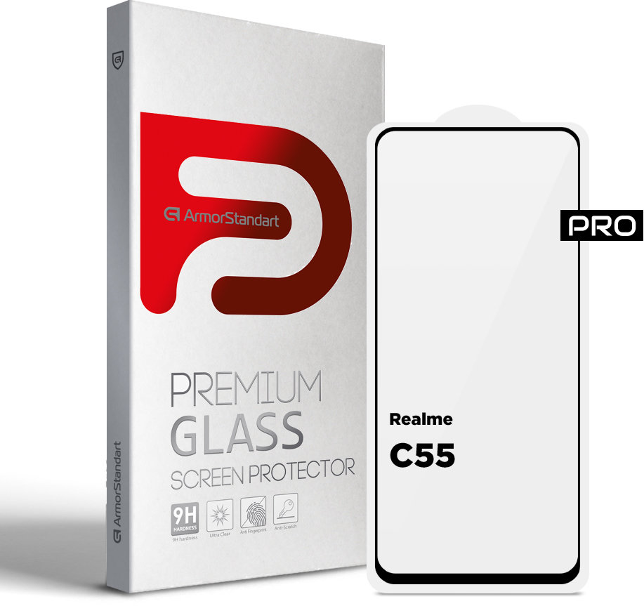 

ArmorStandart Tempered Glass Pro Black for Realme C55 (ARM67931)