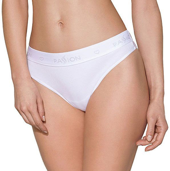 

Трусики-бразилиана из хлопка Passion PS005 Panties white, size M