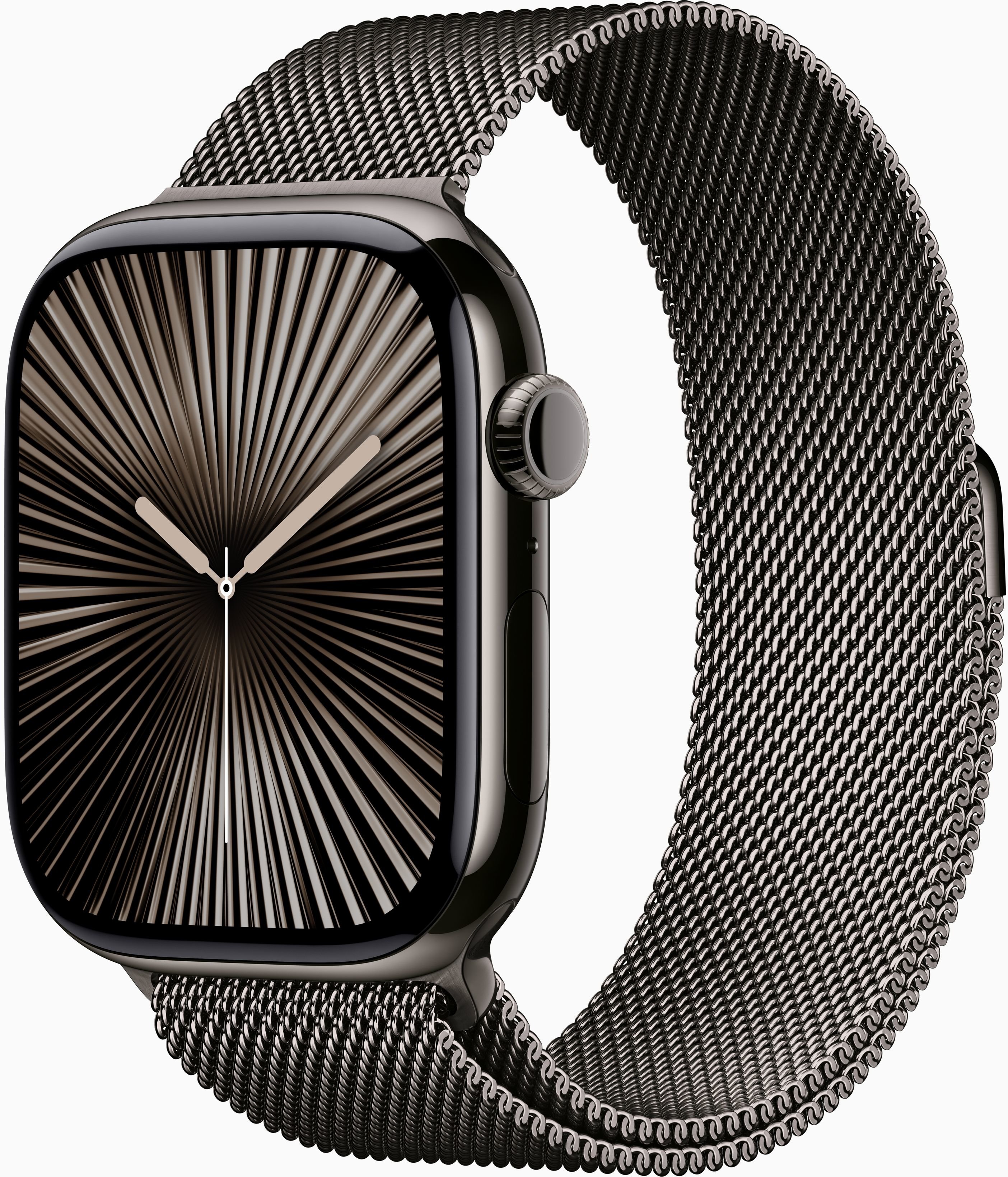 

Apple Watch Series 10 46mm GPS+LTE Slate Titanium Case with Slate Milanese Loop - S/M (MC7R4)