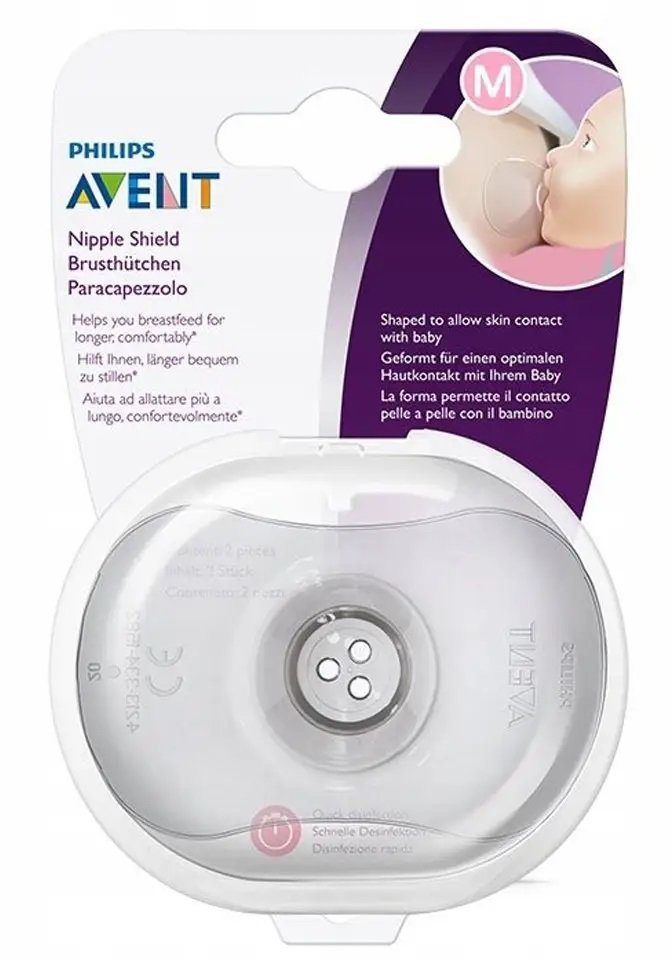 

Силиконовые накладки на соски универсальные Philips Avent 2 шт SCF153/03